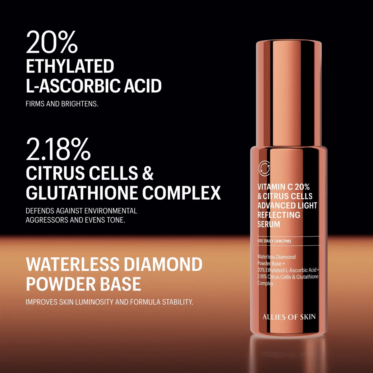 Allies of SkinAllies of Skin Vitamin C 20% & Citrus Cells Advanced Light Reflecting SerumSkinShop