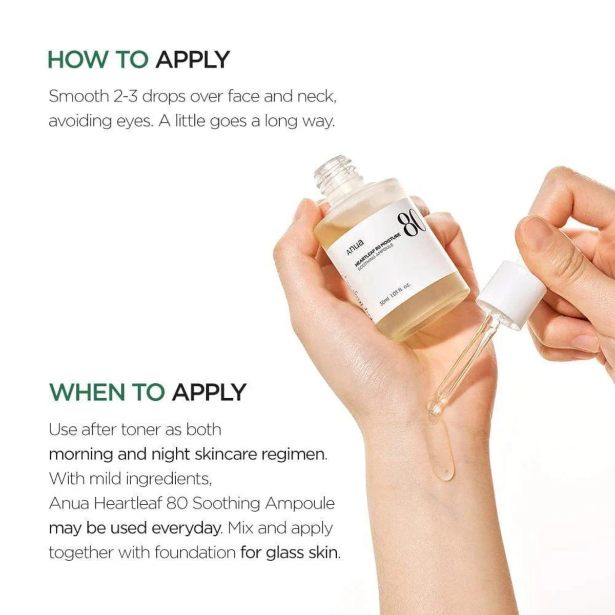 Anua Heartleaf 80% Soothing Ampoule 30ML SkinShop