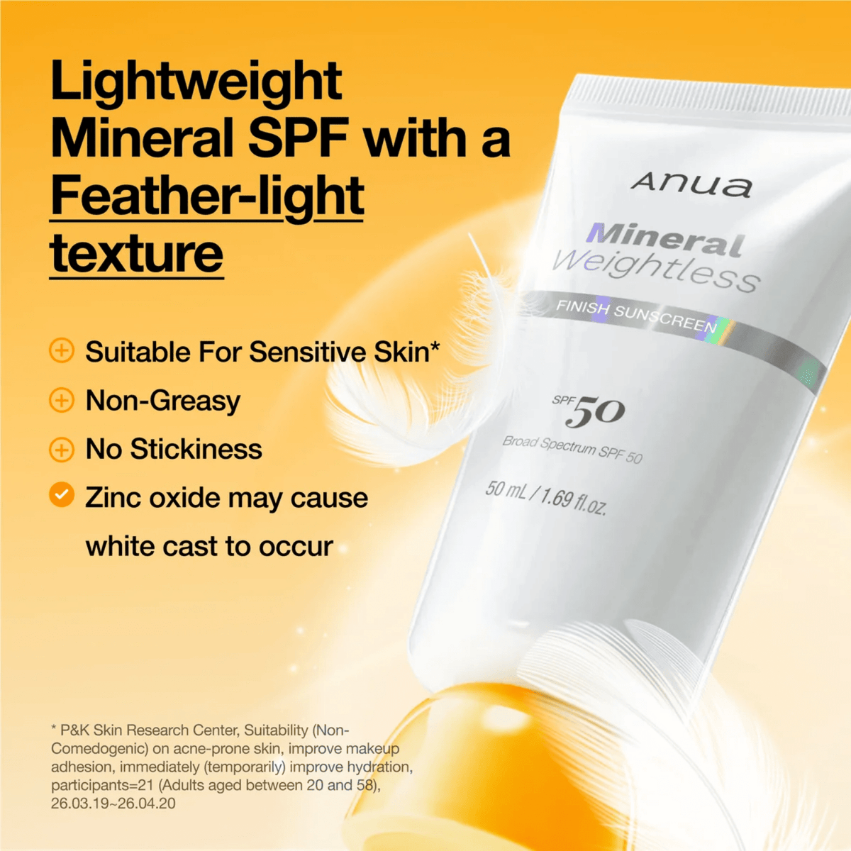 AnuaAnua Mineral Weightless Finish Sunscreen SPF50 50mlSkinShop