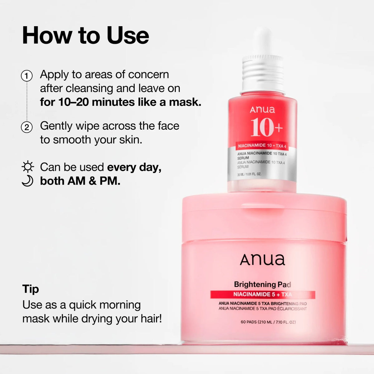 AnuaAnua Niacinamide 5 TXA Brightening Pads 210mlSkinShop