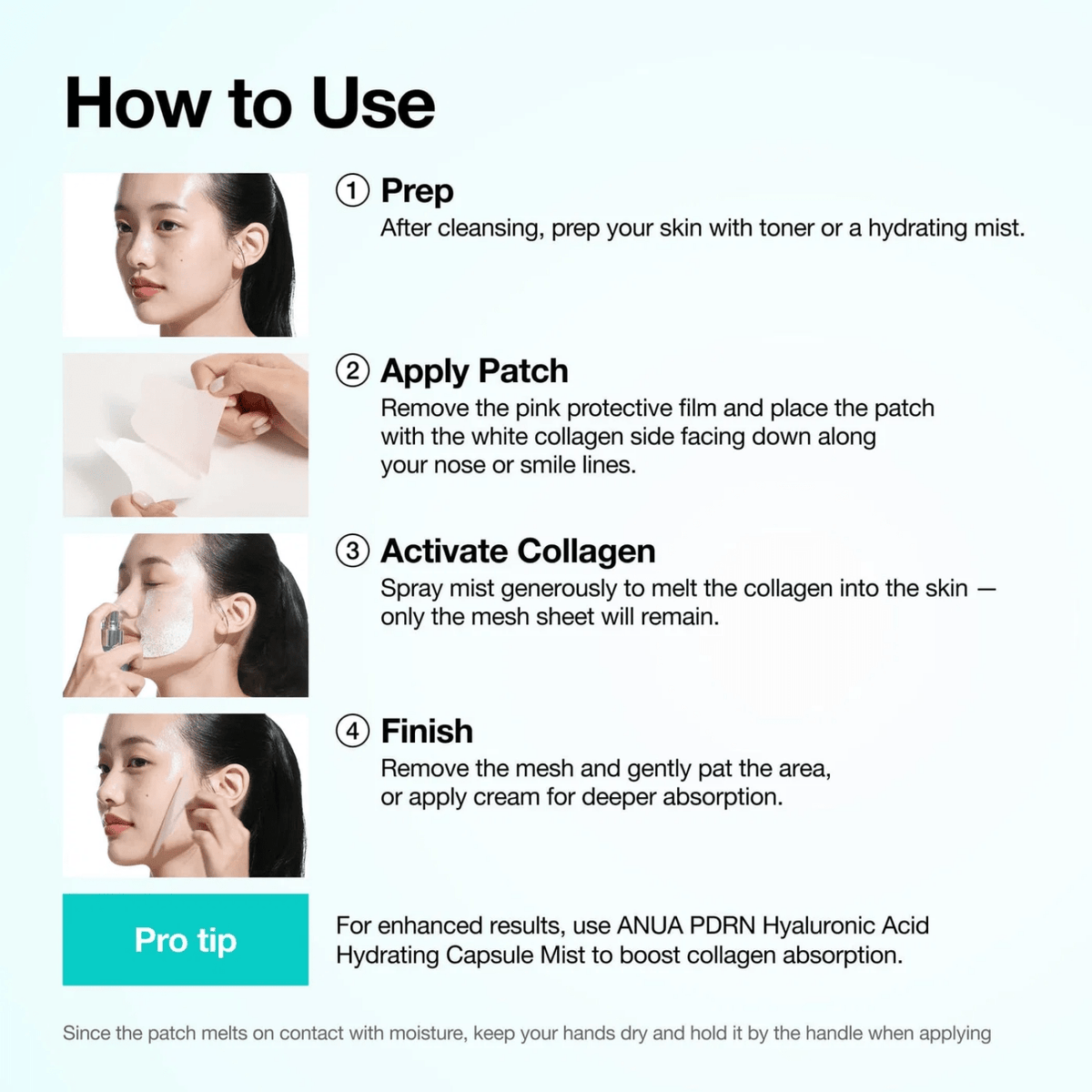 Anua PDRN Collagen Melting Patch for Glass Skin (4ea) SkinShop
