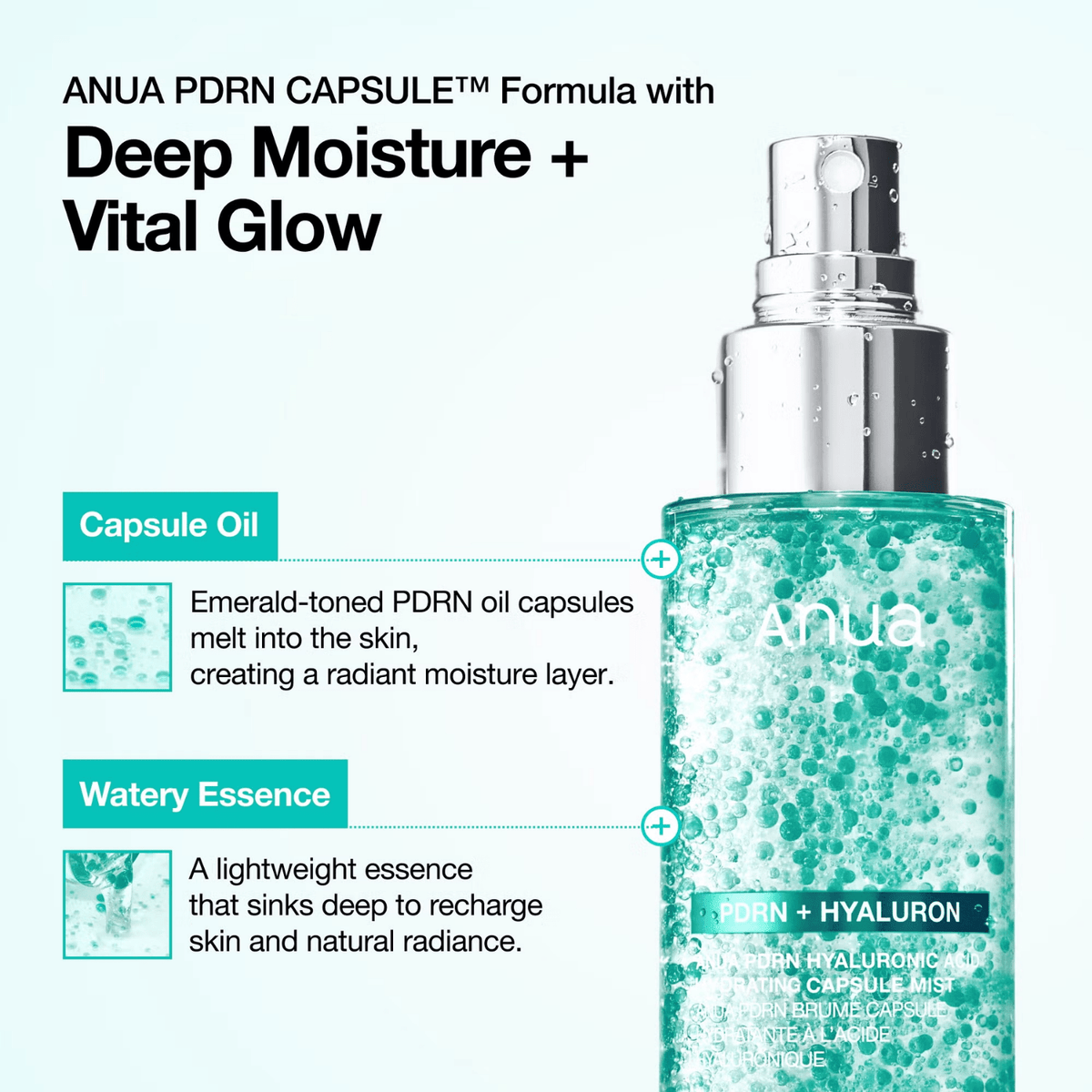 AnuaAnua PDRN Hyaluronic Acid Hydrating Capsule Mist 100mlSkinShop