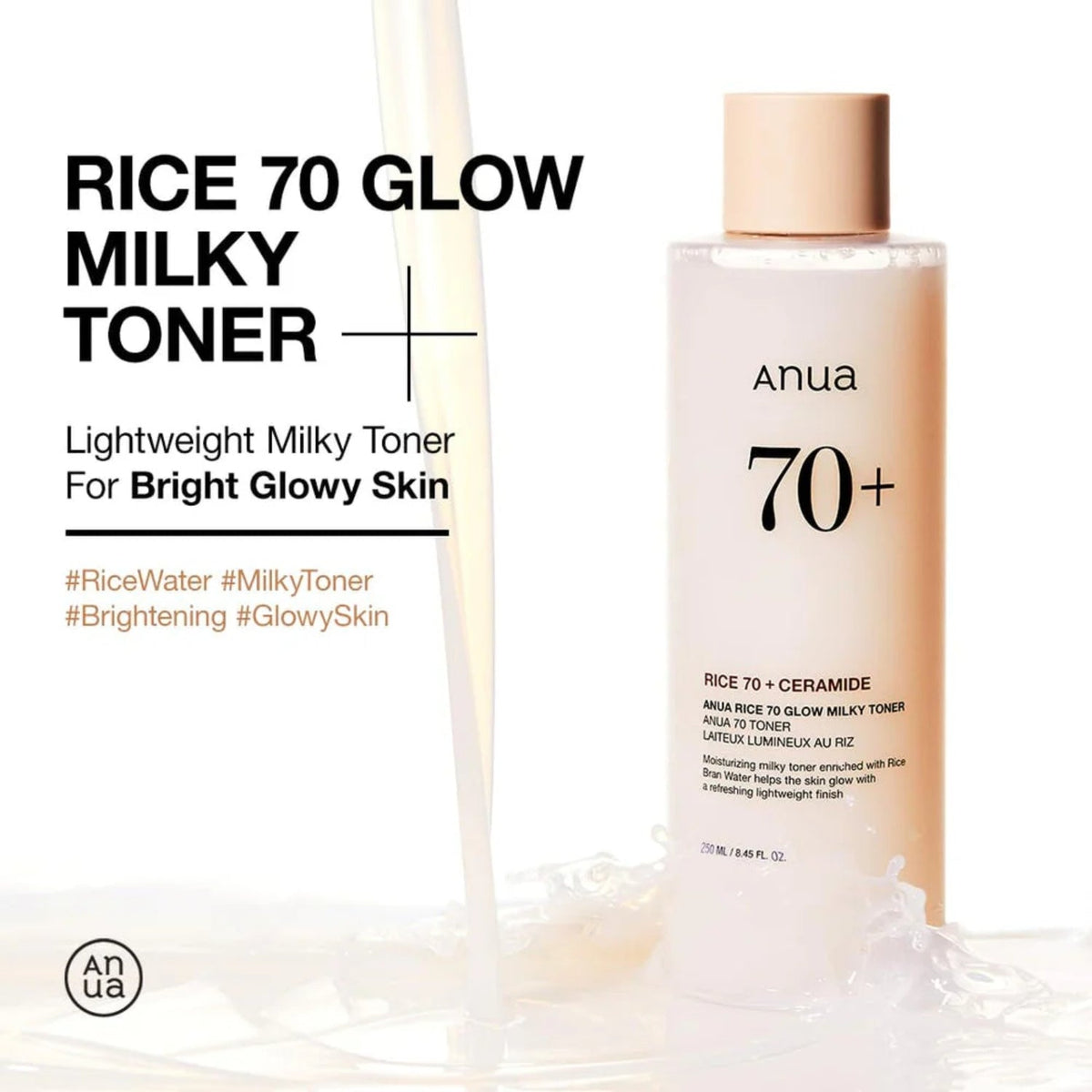 AnuaAnua Rice 70 Glow Milky Toner 250mlSkinShop