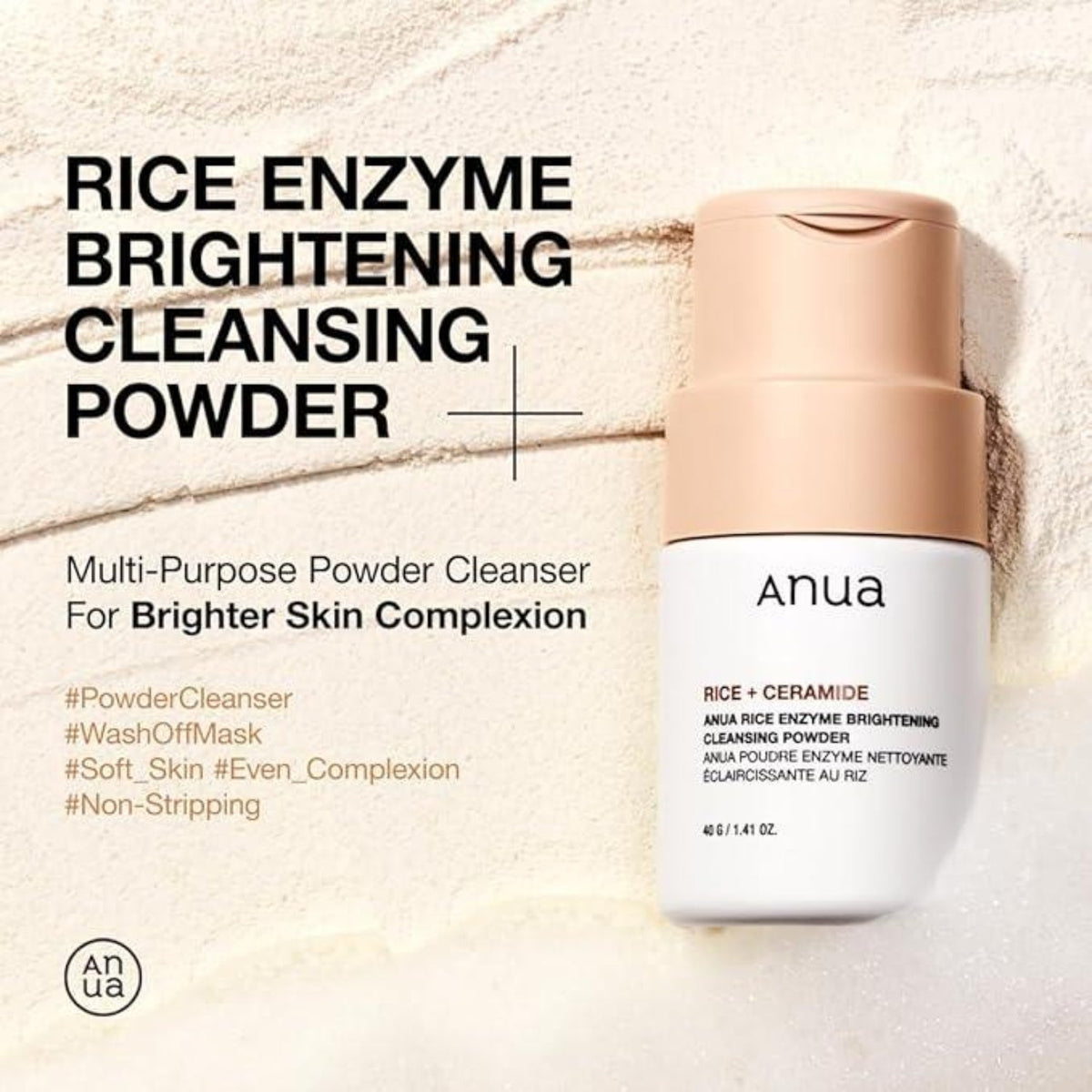 AnuaAnua Rice Enzyme Brightening Cleansing Powder 40gSkinShop