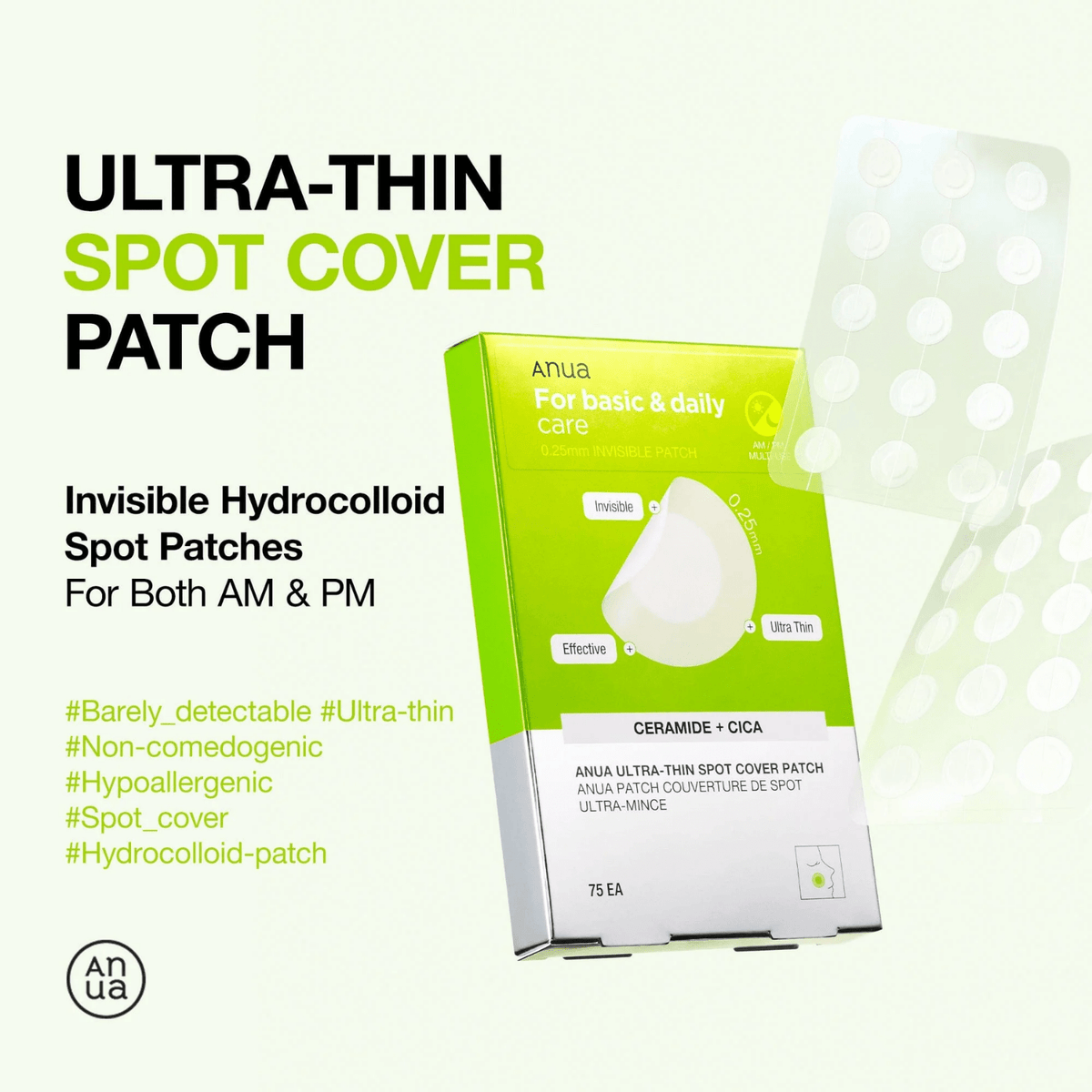 AnuaAnua Ultra Thin Spot Cover Patch (75 pieces)SkinShop