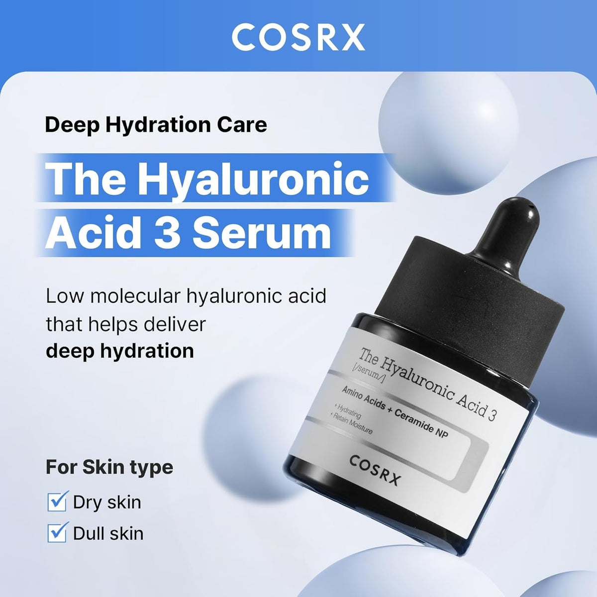 COSRXCOSRX The Hyaluronic Acid 3 Serum 20mlSkinShop