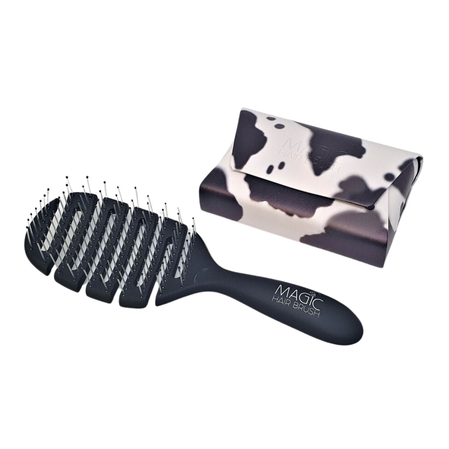 Magic Hair Brush Magic Hair Brush | Black Cow Print - SkinShop