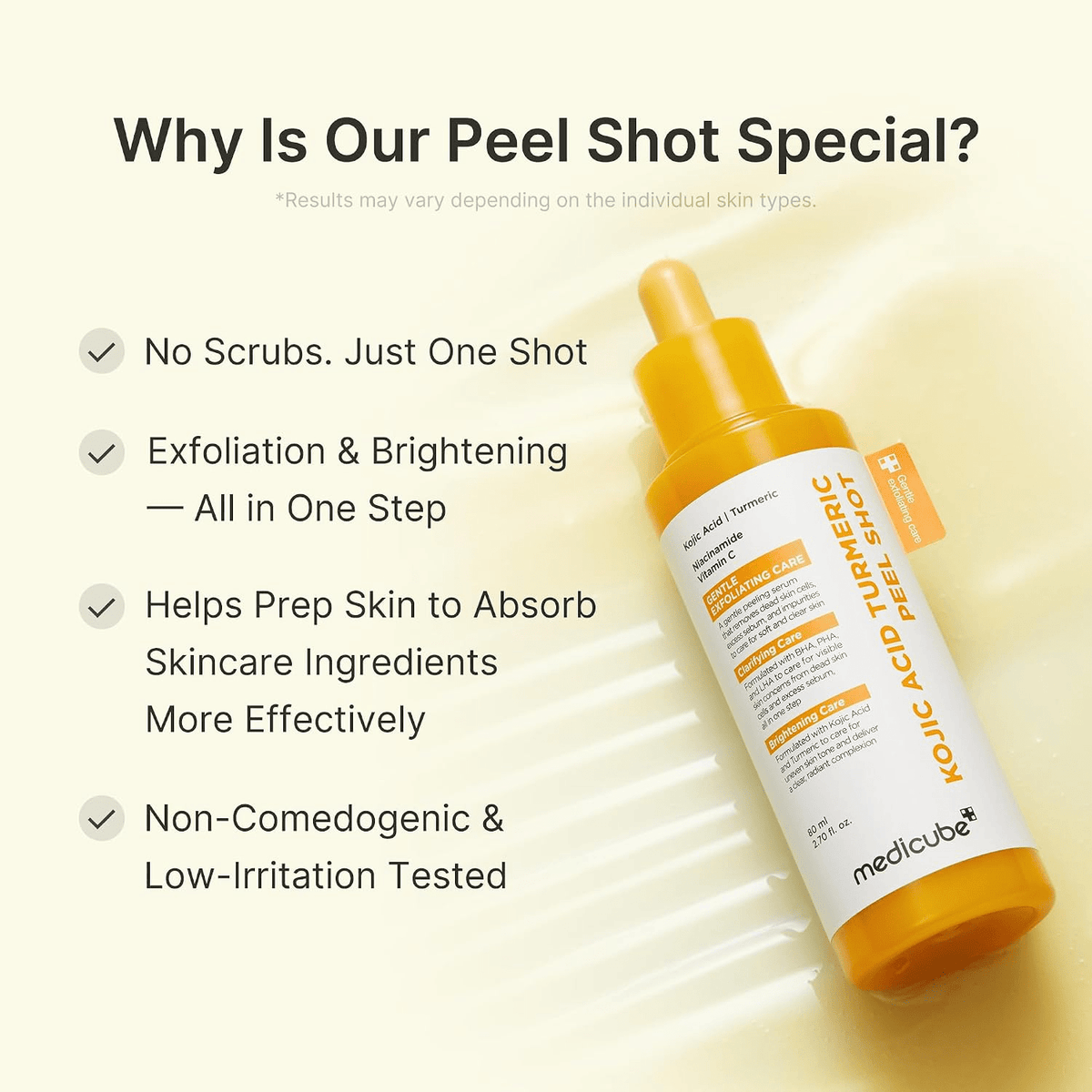 MedicubeMedicube Kojic Acid Turmeric Peel Shot 80mlSkinShop
