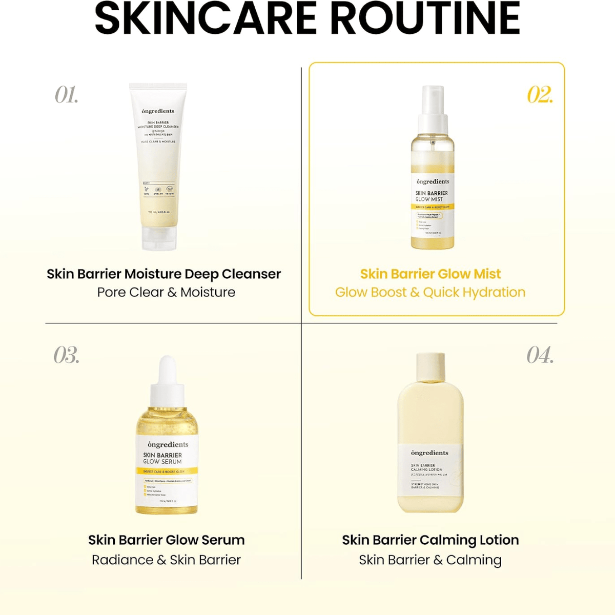 Ongredients Skin Barrier Glow Mist 100ml SkinShop