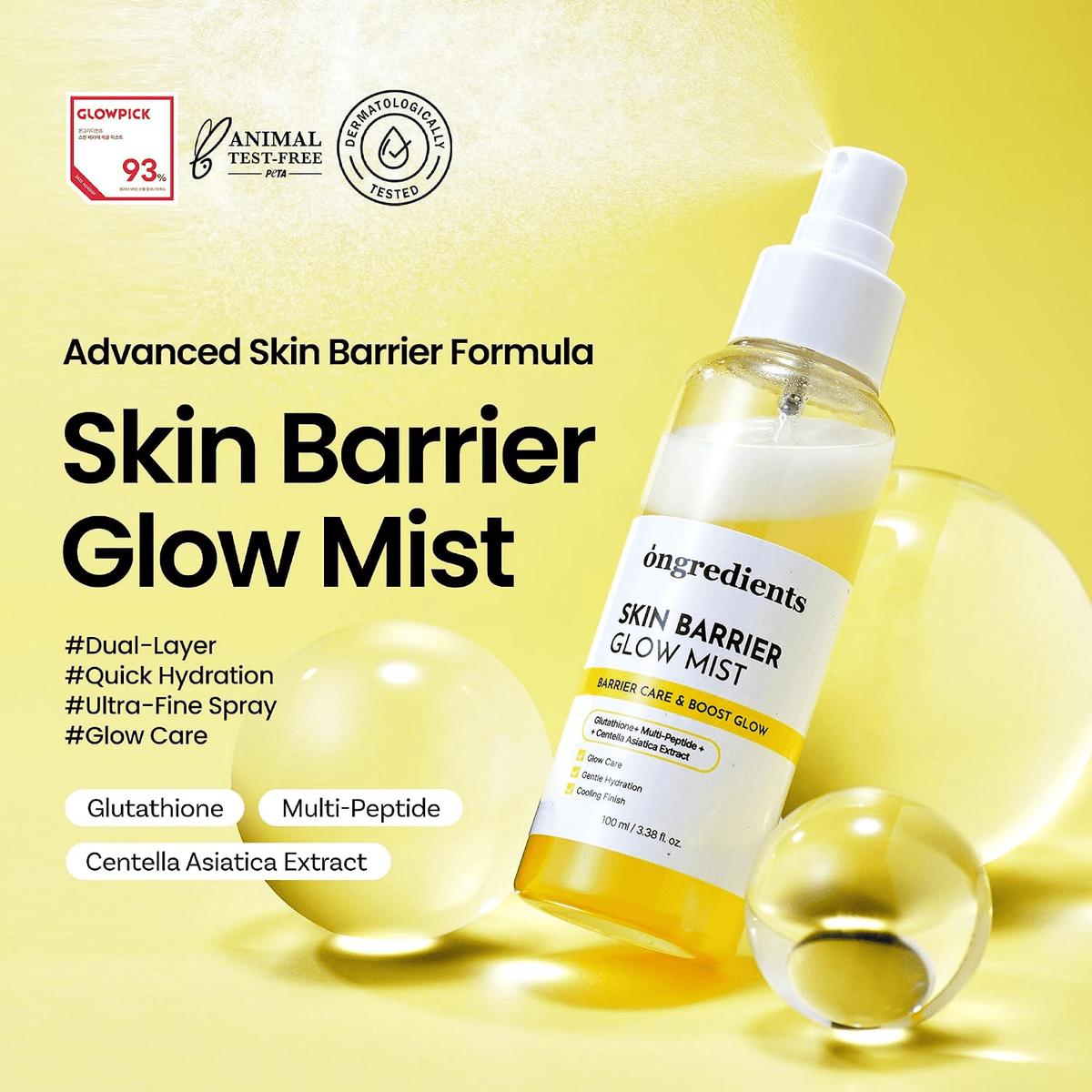 Ongredients Skin Barrier Glow Mist 100ml SkinShop