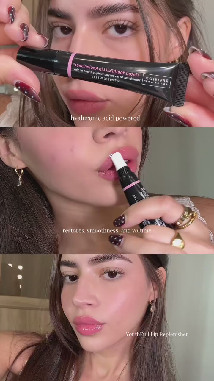 Your lips, but make it personal. 💋 Meet Revision Skincare Tinted YouthFull Lip Replenisher. A pH reactive lip treatment that creates your own custom shade of pink while peptides and hyaluronic acid leave lips looking smoother, fuller and hydrated. Your lip colour. Only better. Shop now on our TikTok Shop 🤍 #RevisionSkincare #PHReactiveLipTreatment #LipCare #ClinicalSkincare #BeautyTok