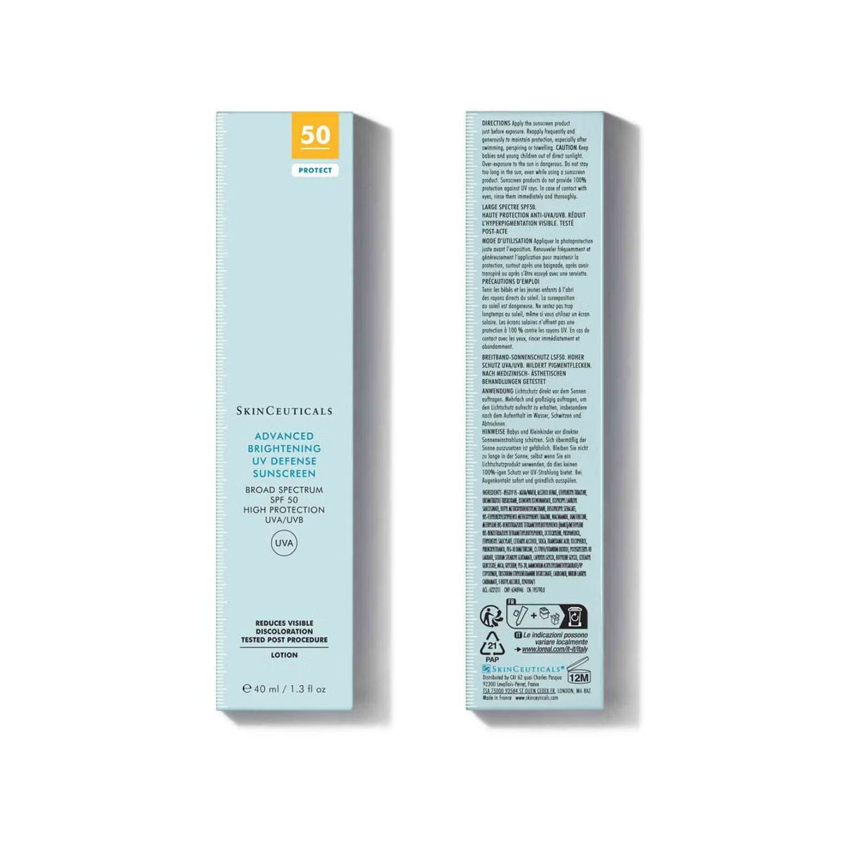 SkinCeuticalsSkinCeuticals Advanced Brightening UV Defense Sunscreen SPF50 40mlSkinShop