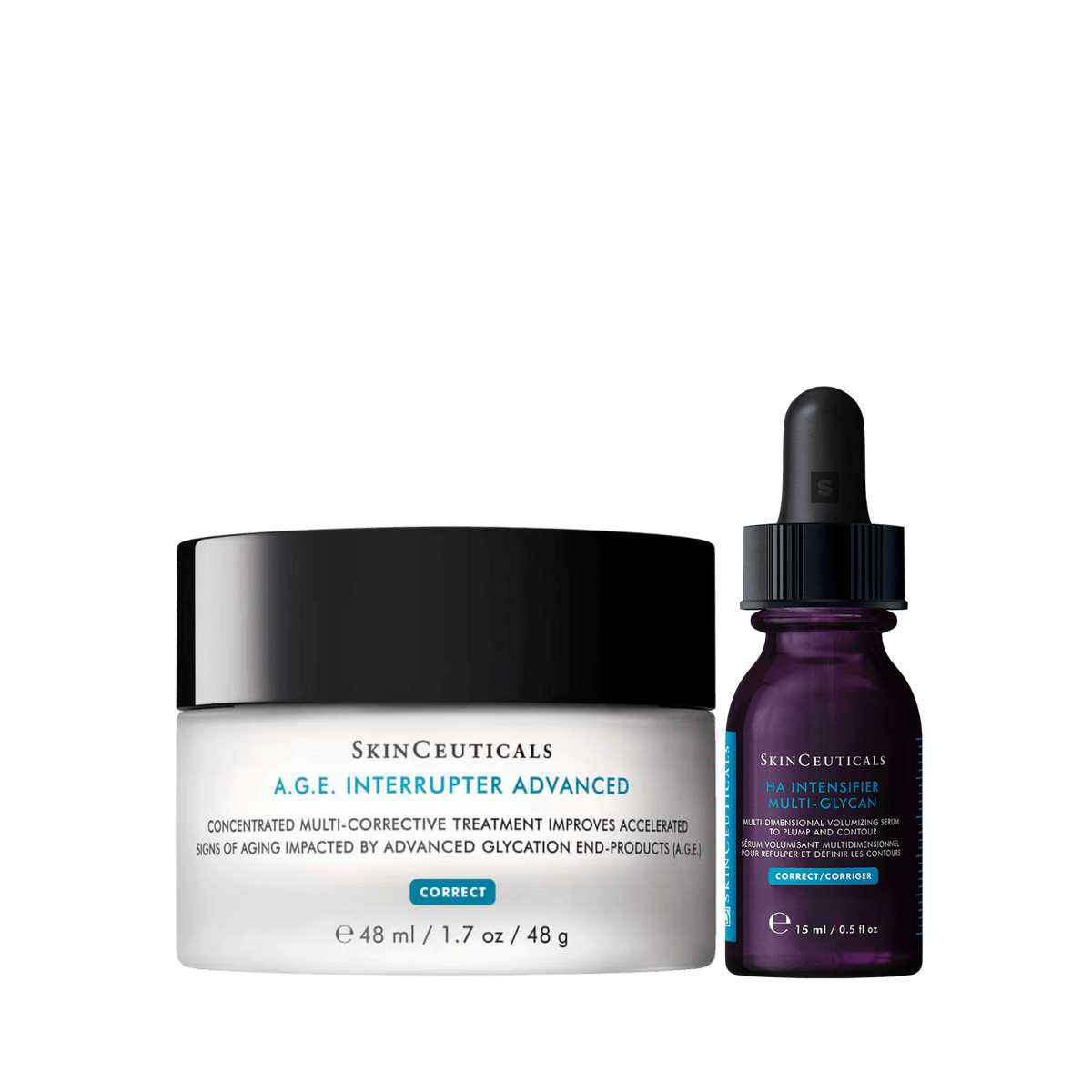 SkinCeuticalsSkinCeuticals A.G.E Interrupter Advanced + HA Intensifier Multi Glycan Duo BundleSkinShop
