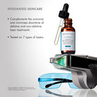 SkinCeuticals C E Ferulic bottle next to text explaining its benefits