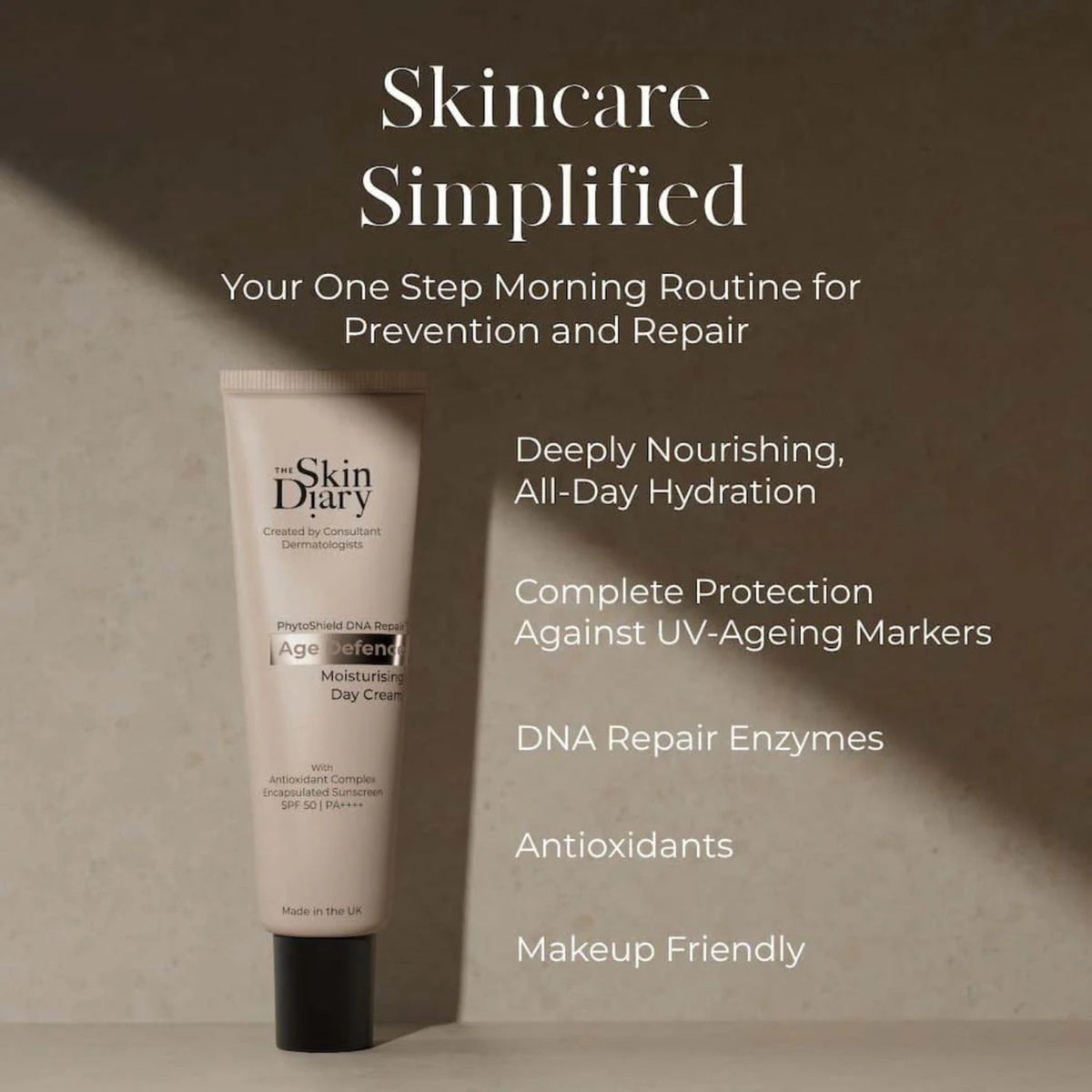 The Skin DiaryThe Skin Diary Age Defence Moisturising Day Cream 50mlSkinShop