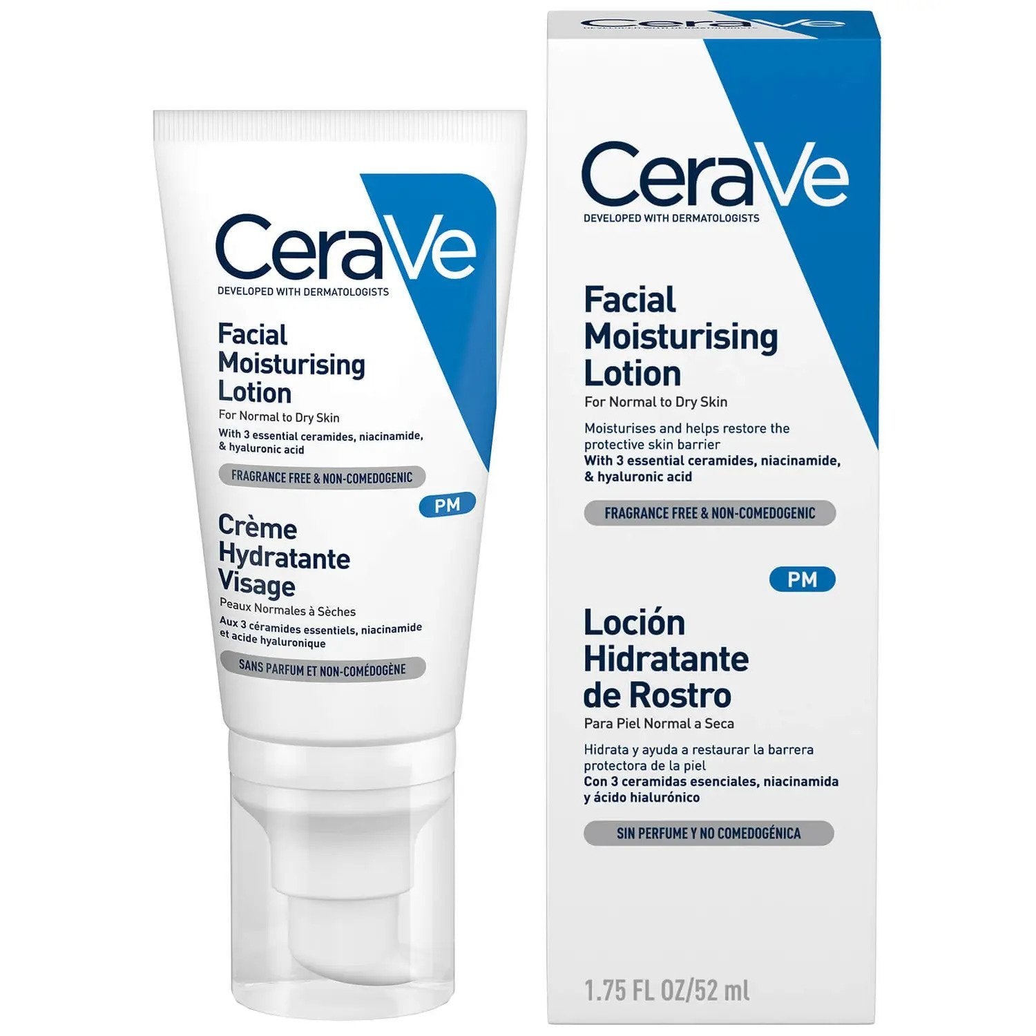 CeraVe CeraVe | PM Facial Moisturising Lotion | 52ml - SkinShop