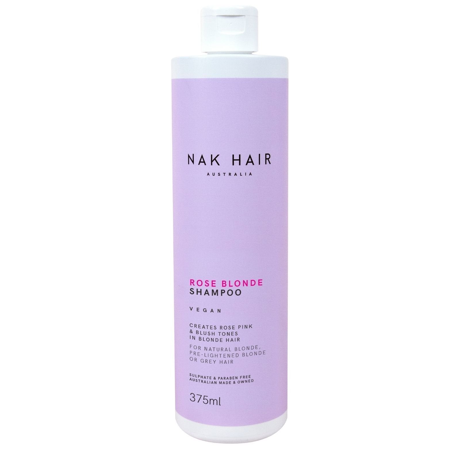 NAK Rose Blonde Shampoo 375ml - SkinShop