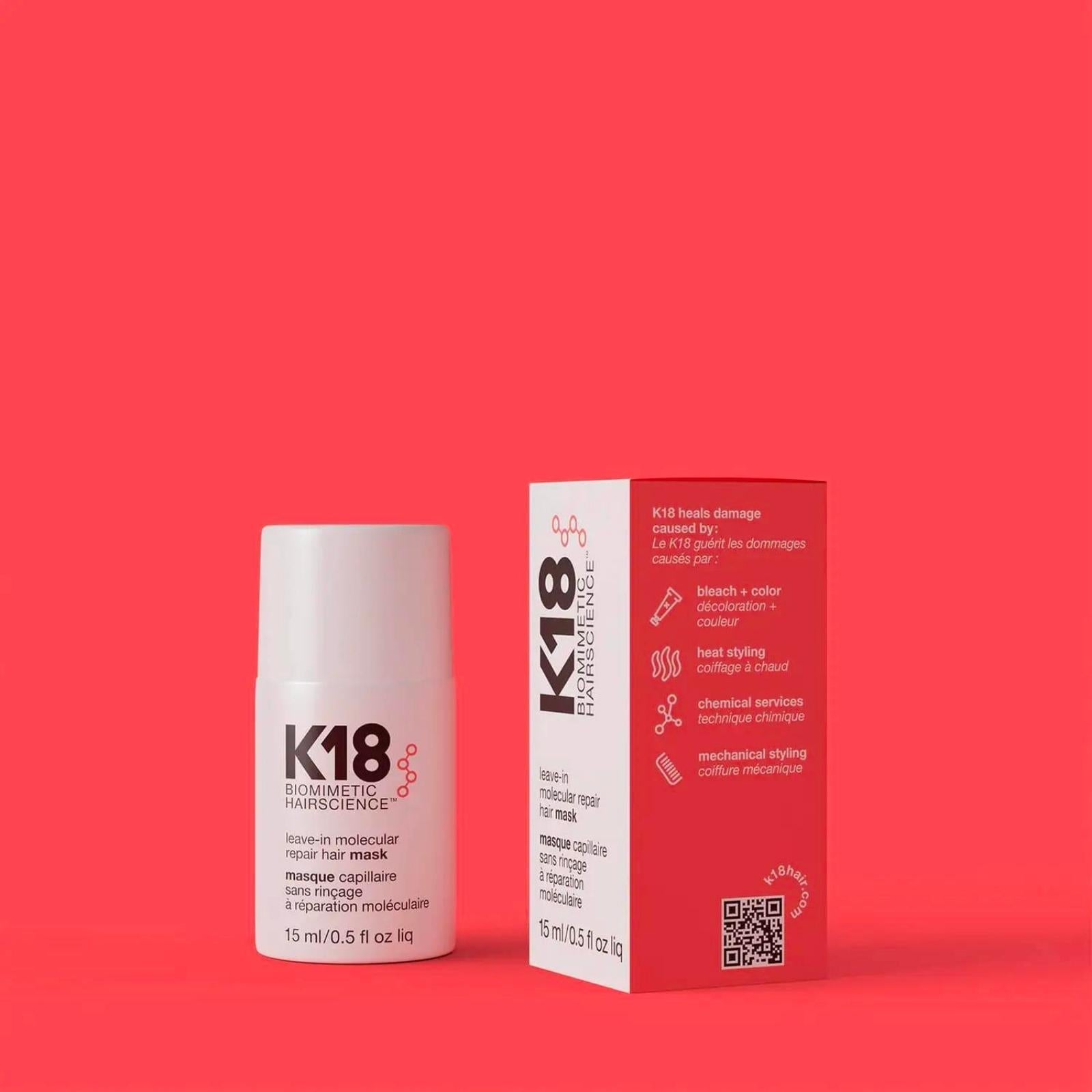 K18 K18 | Leave-In Molecular Repair Hair Mask | 15ml - SkinShop