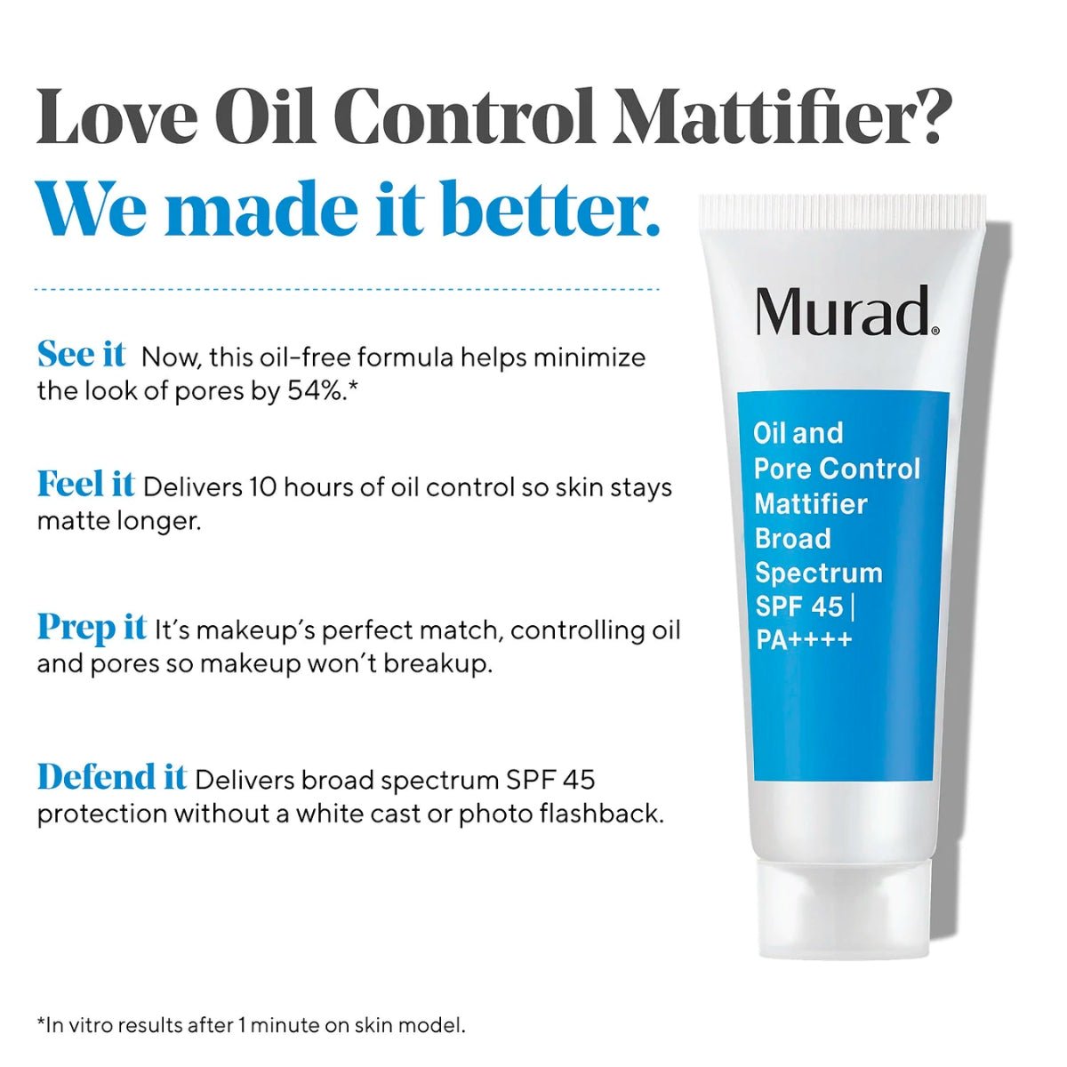 Murad Murad | Oil and Pore Control Mattifier SPF45 | 50ml - SkinShop