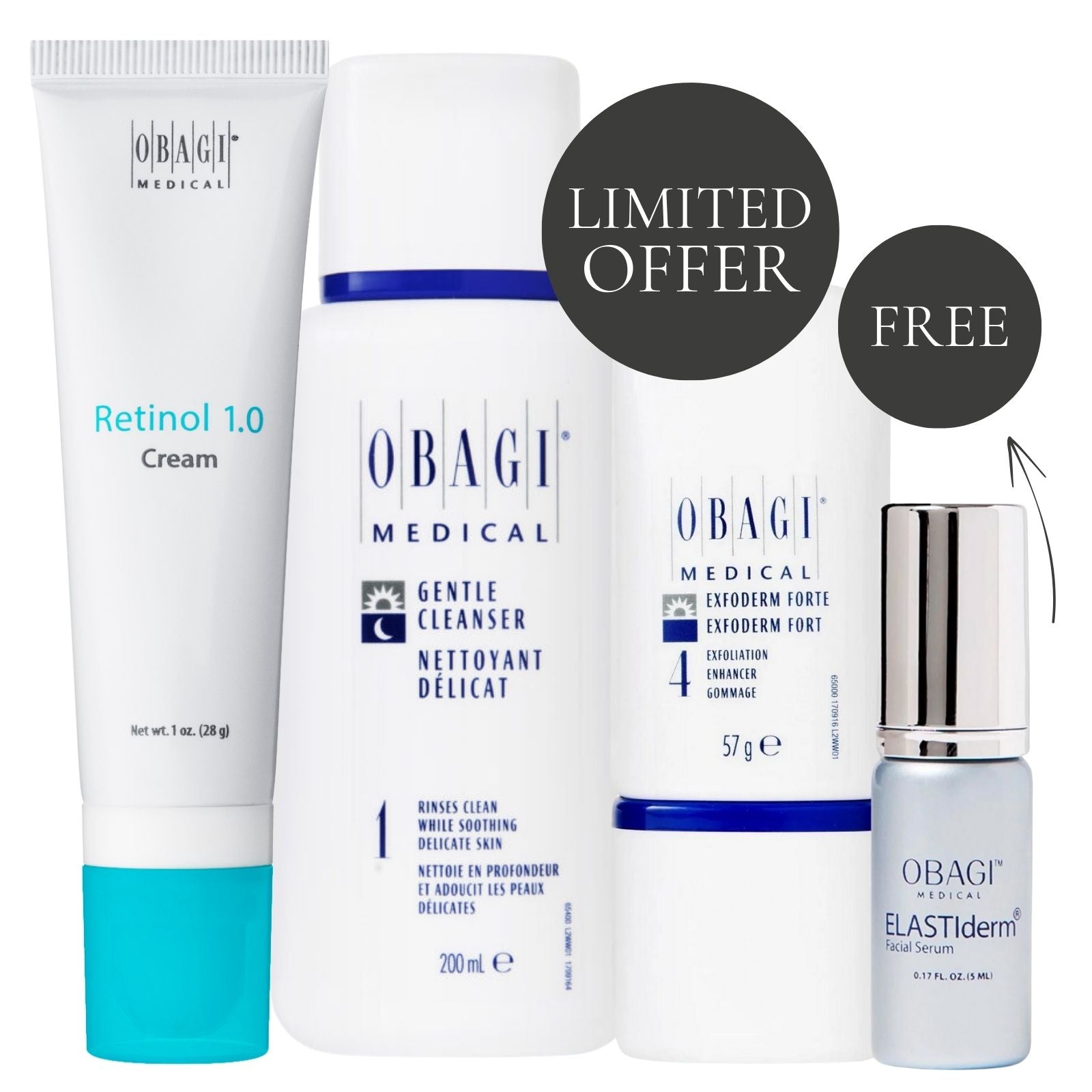 Obagi Exfoliate & Cleanse Bundle Deluxe | Normal-Dry - SkinShop