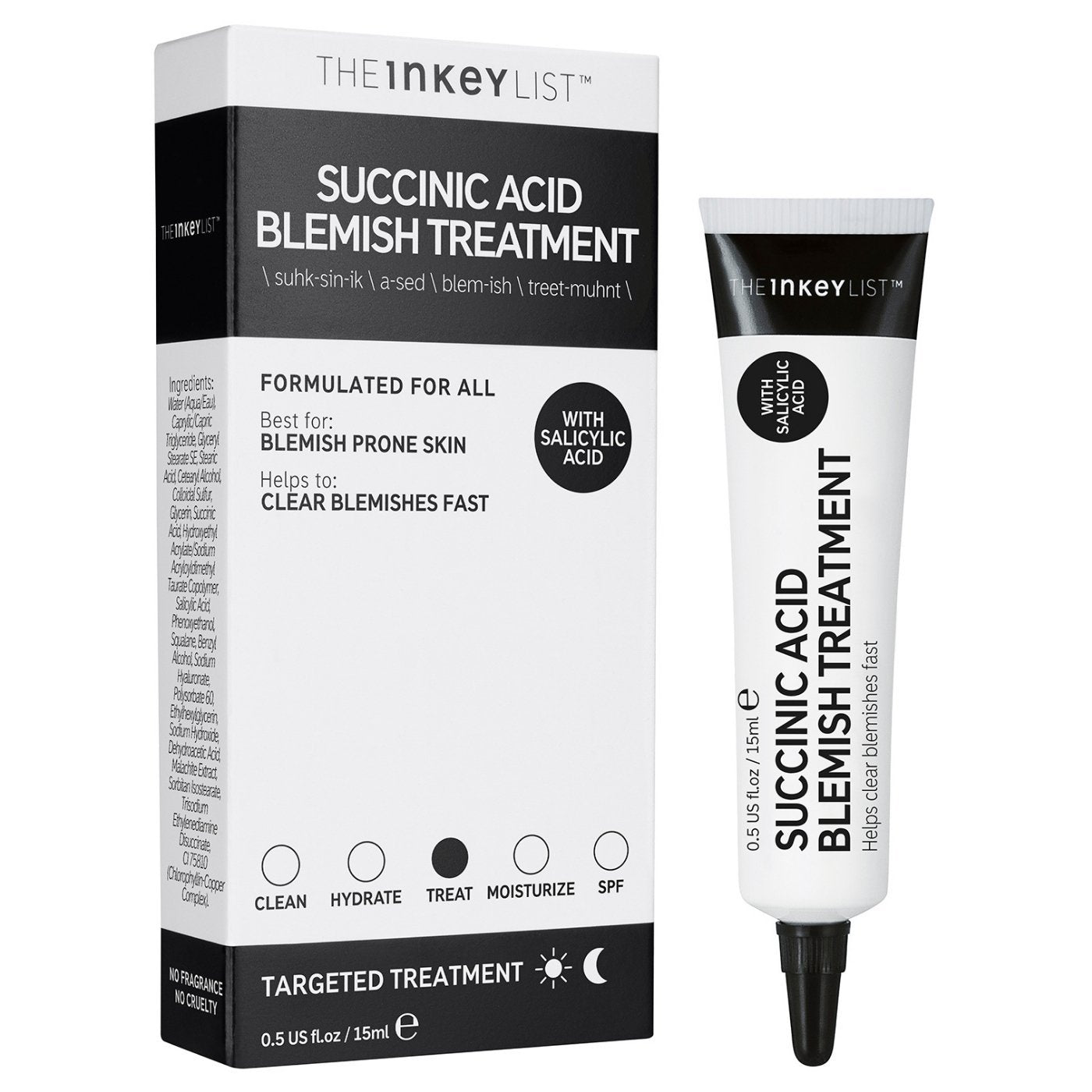 The Inkey List The Inkey List | Succinic Acid Blemish Treatment | 15ml - SkinShop