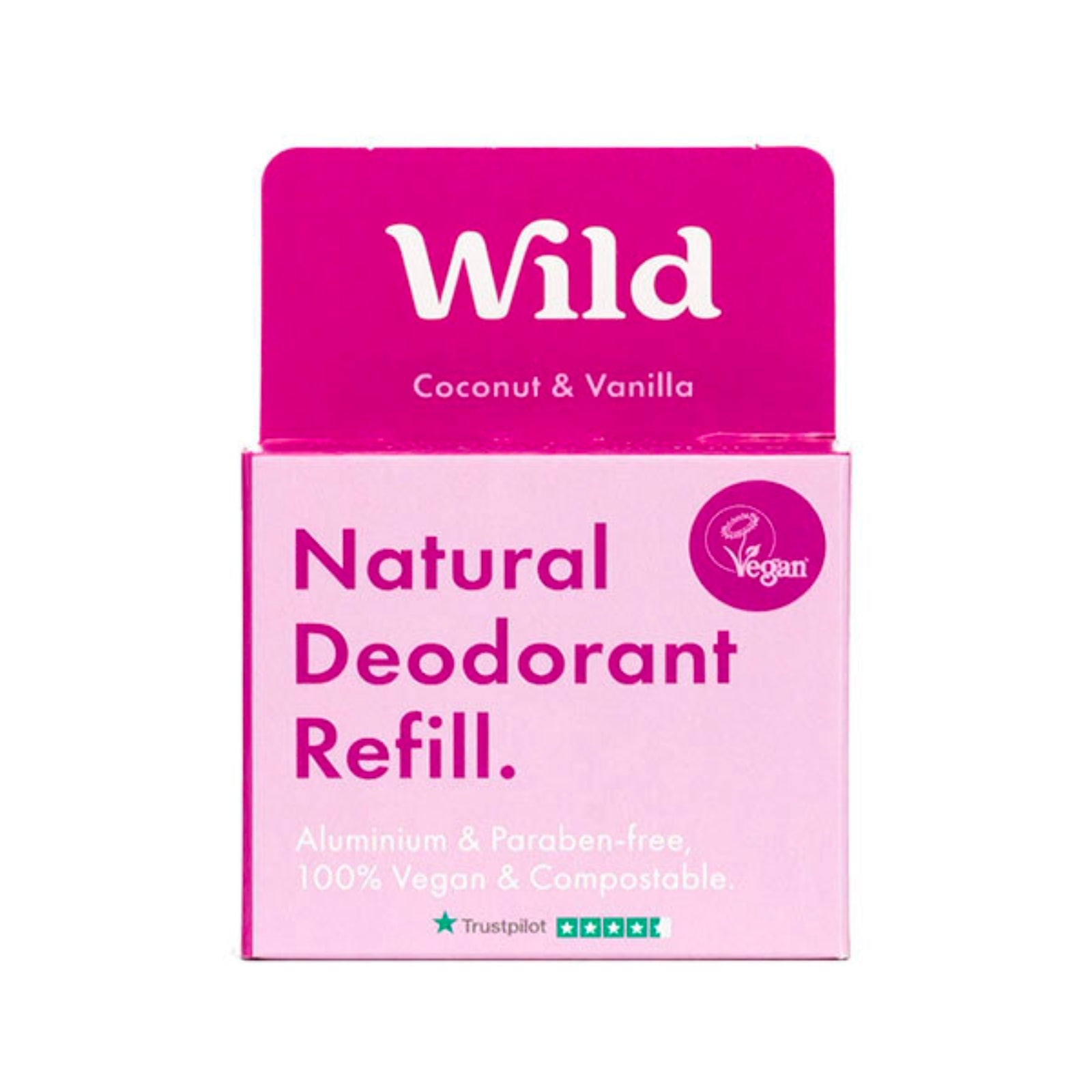 Wild Natural Deodorant Refill Coconut and Vanilla SkinShop.ie