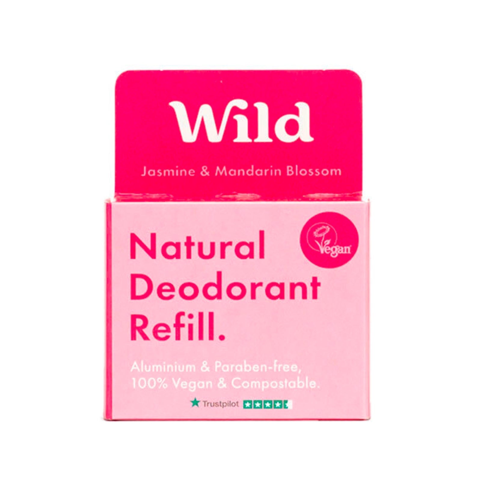 Wild Natural Deodorant Refill Jasmine and Mandarin Blossom SkinShop.ie