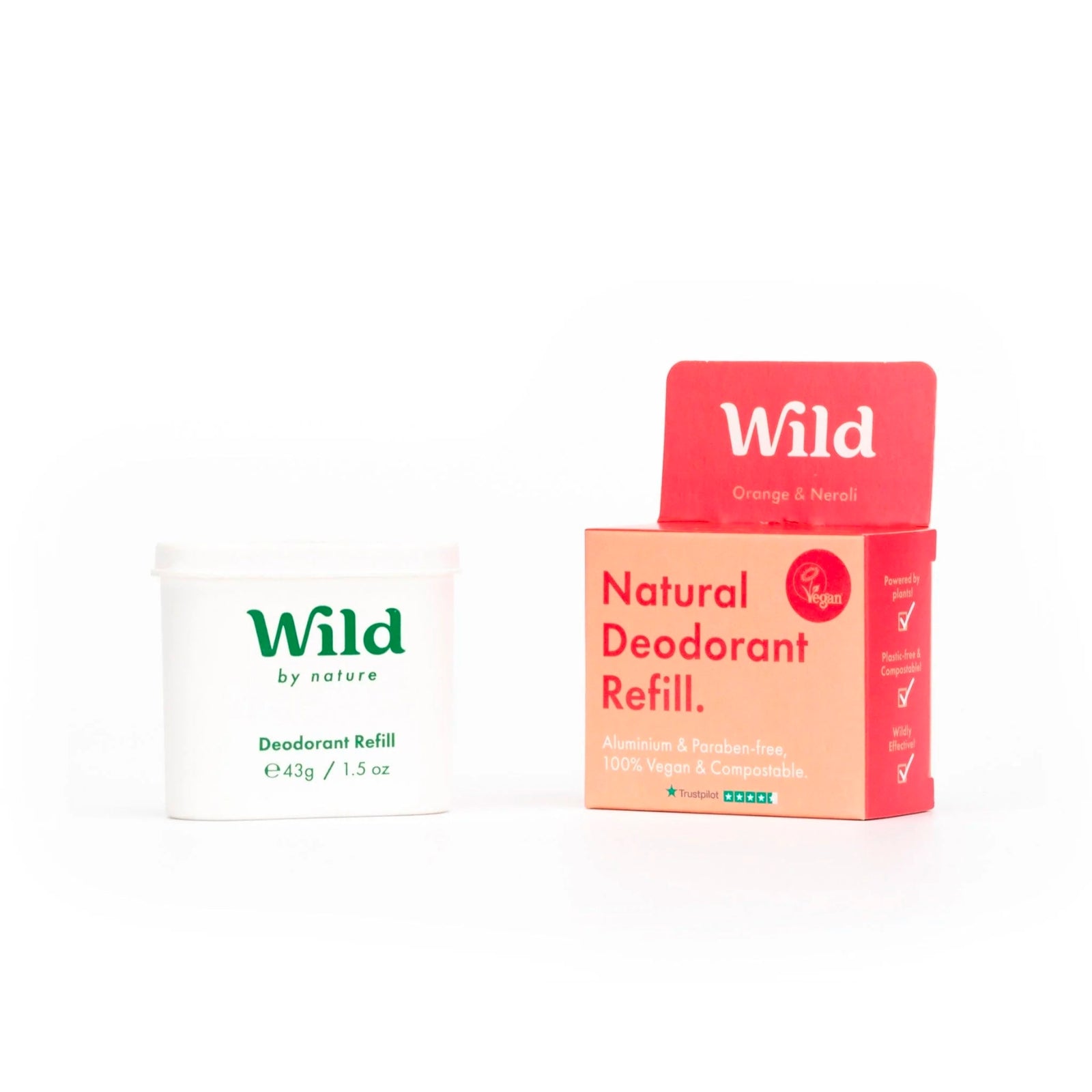 Wild Natural Deodorant Refill Orange Zest SkinShop.ie